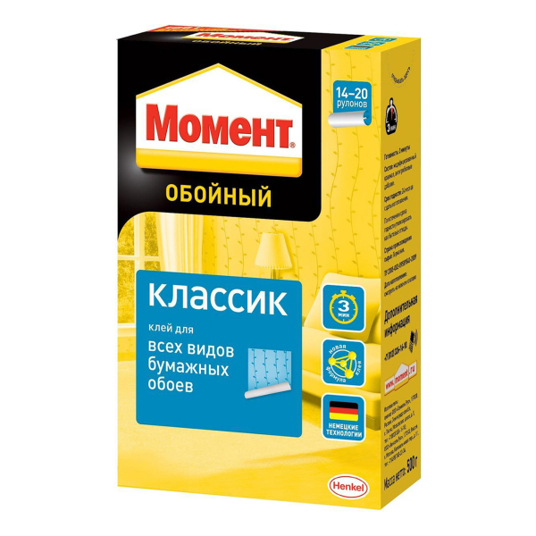 Клей обойный Момент Классик 500гр