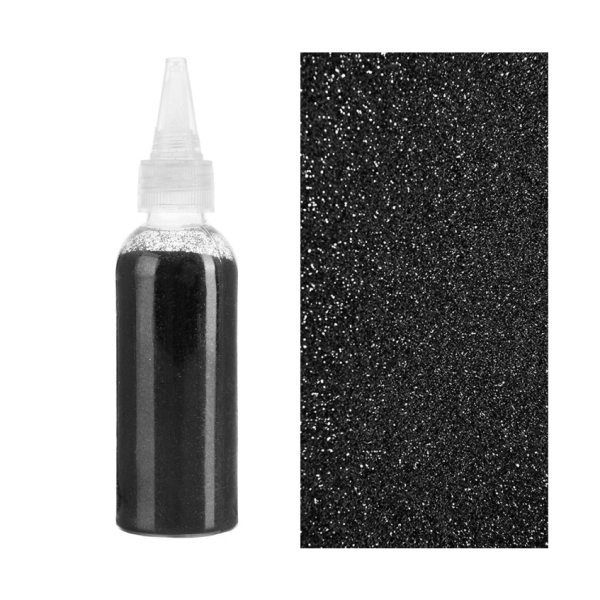 Глитер черный 80гр Волна Веселья
