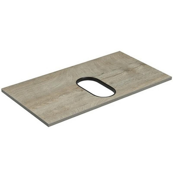 Столешница под раковину дуб эндгрейн Лофт Фабрик 80