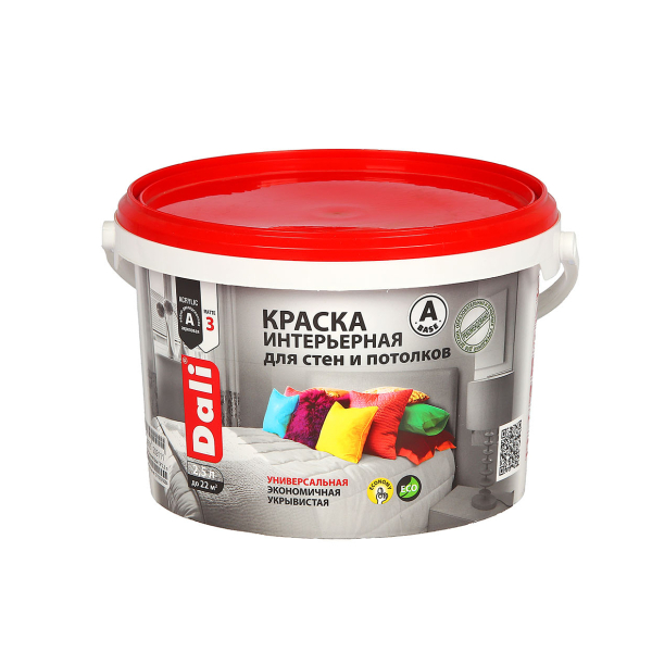 Краска ВД интерьерная  2,5л база А Dali