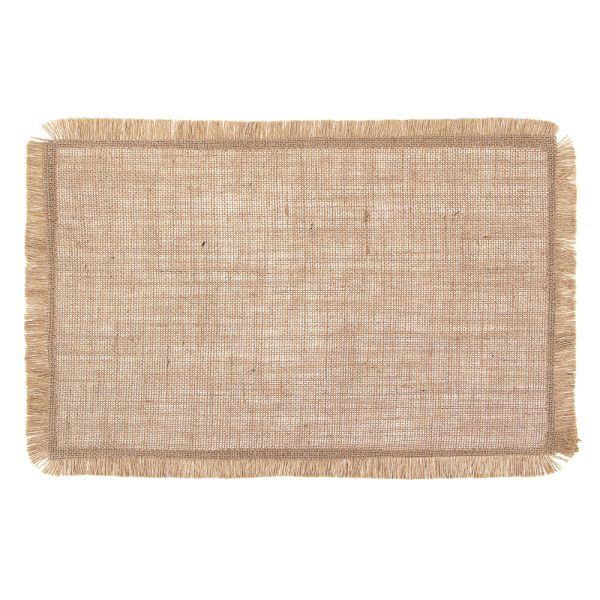 Подложка декоративная прямоугольная, 30x45см, джут, "ЭКО"