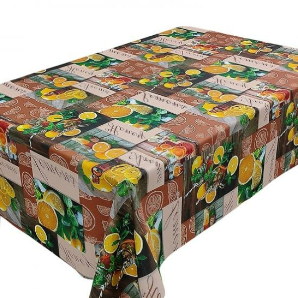 Клеенка ПВХ тканевая основа 1,37*20 м 0,2 мм рис BZ-UF5623A Левито Baizheng