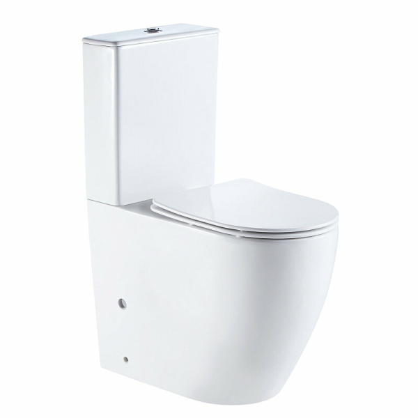 Унитаз-компакт AZARIO Mirada безободковый универсальный/нижний/дюропласт-микролифт