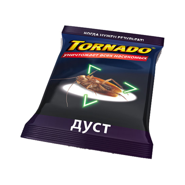 Средство от тараканов мух блох 100гр Tornado