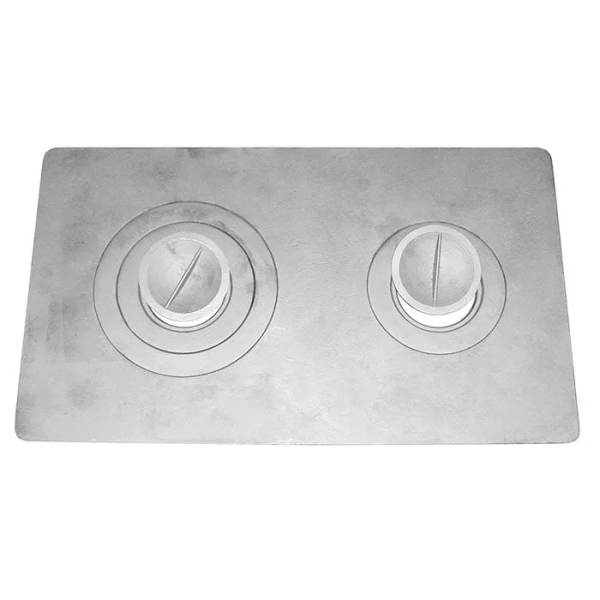 Плита печная 710*410*8мм две конфорки Балезино