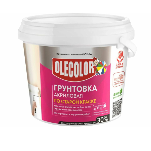 Грунтовка акриловая по старой краске 3,0кг OLECOLOR