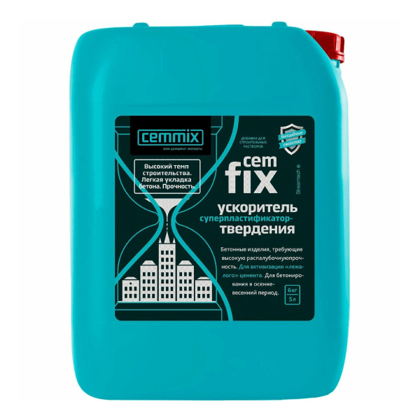 Ускоритель твердения Cemmix CemFix, 5л.