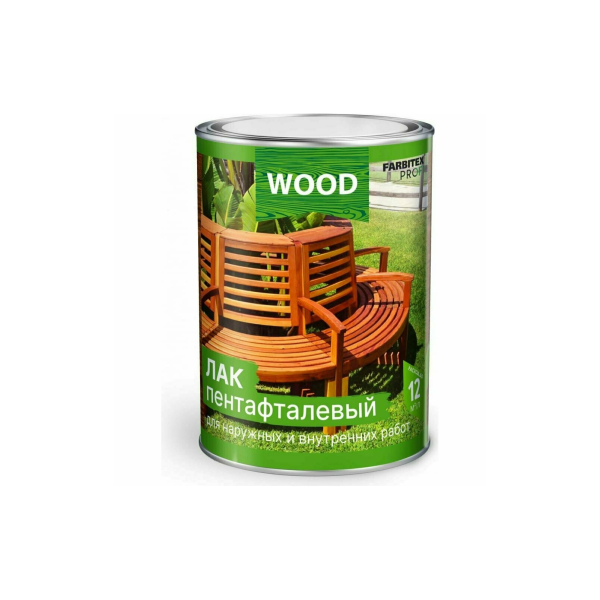 Лак алкидный пентафталевый 3кг Farbitex Profi Good For Wood