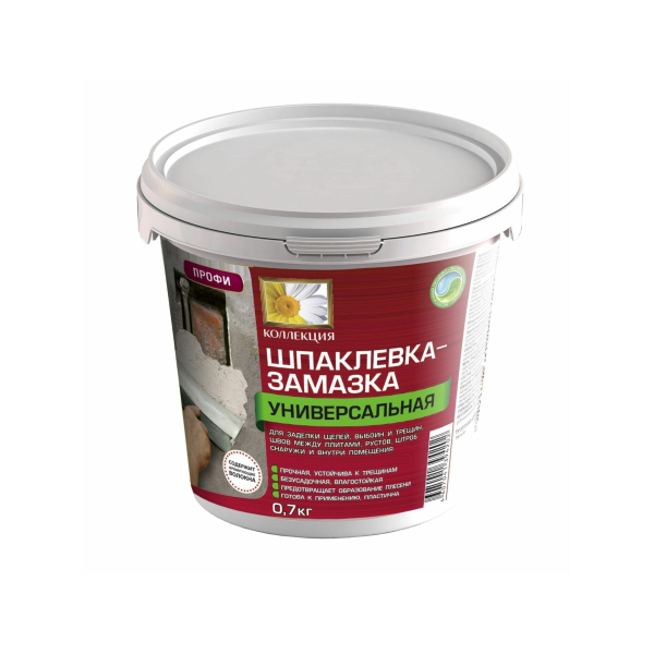 Шпаклевка-замазка для выбоин и трещен 0,7кг Коллекция