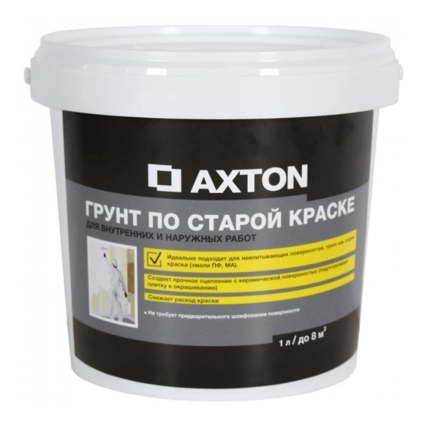 Грунтовка по старой краске 1л Axton