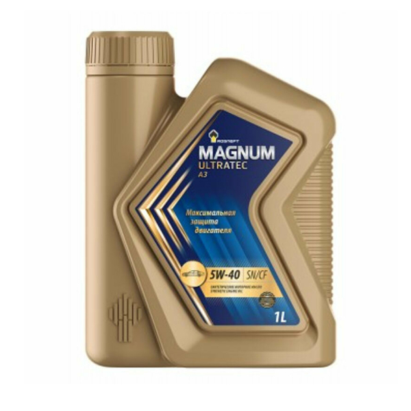 Моторное масло 5W-40 синтетическое 1л Rosneft Magnum Ultratec