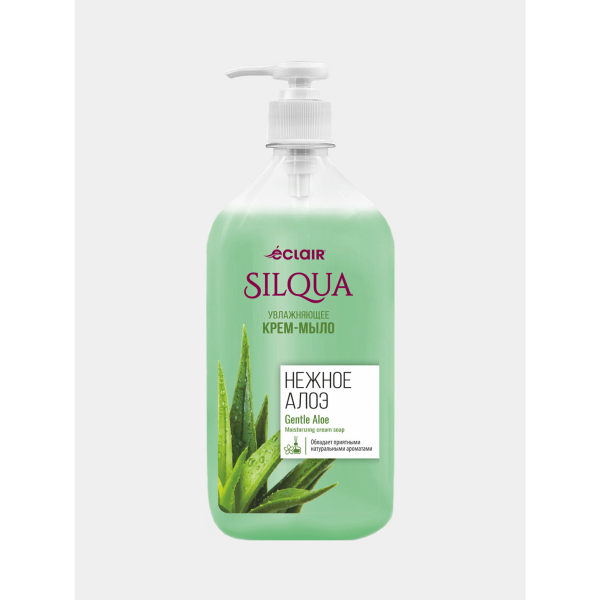 Жидкое крем-мыло 830мл Нежное Алоэ SILQUA
