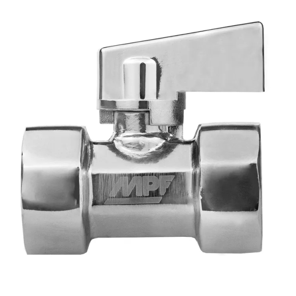 Кран шаровой мини 1/2" вр-вр латунь ХРОМ-POLISH MPF