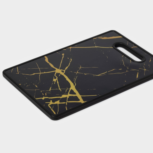 Доска разделочная 30*20см пластик черный Gallda Доляна