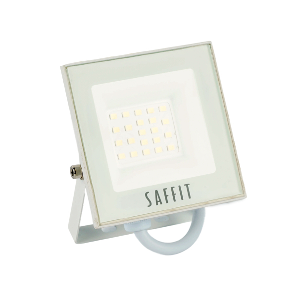 Прожектор св/д  20Вт 6400K IP65 95*33*110мм белый Saffit