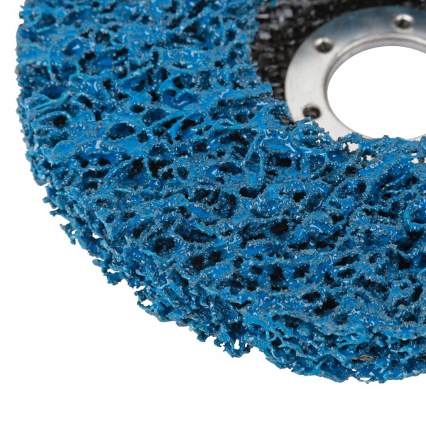 Диск зачистной по металлу 125мм синий полимерный