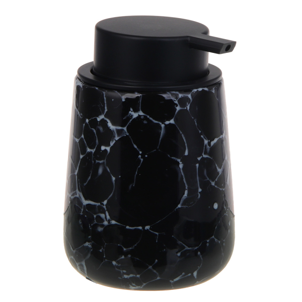 VETTA Дозатор для жидкого мыла, 320 мл, 13x9x9 см, керамика, "Космос", мрамор черный